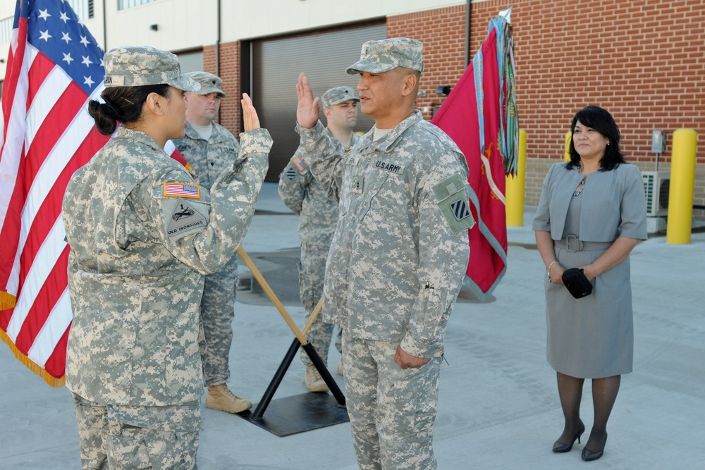 Garin family celebrate promotion, Army family cohesion