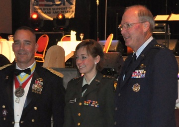 Chief, NGB and Iowa TAG recognoize Iowa ROTC Cadet of the Year