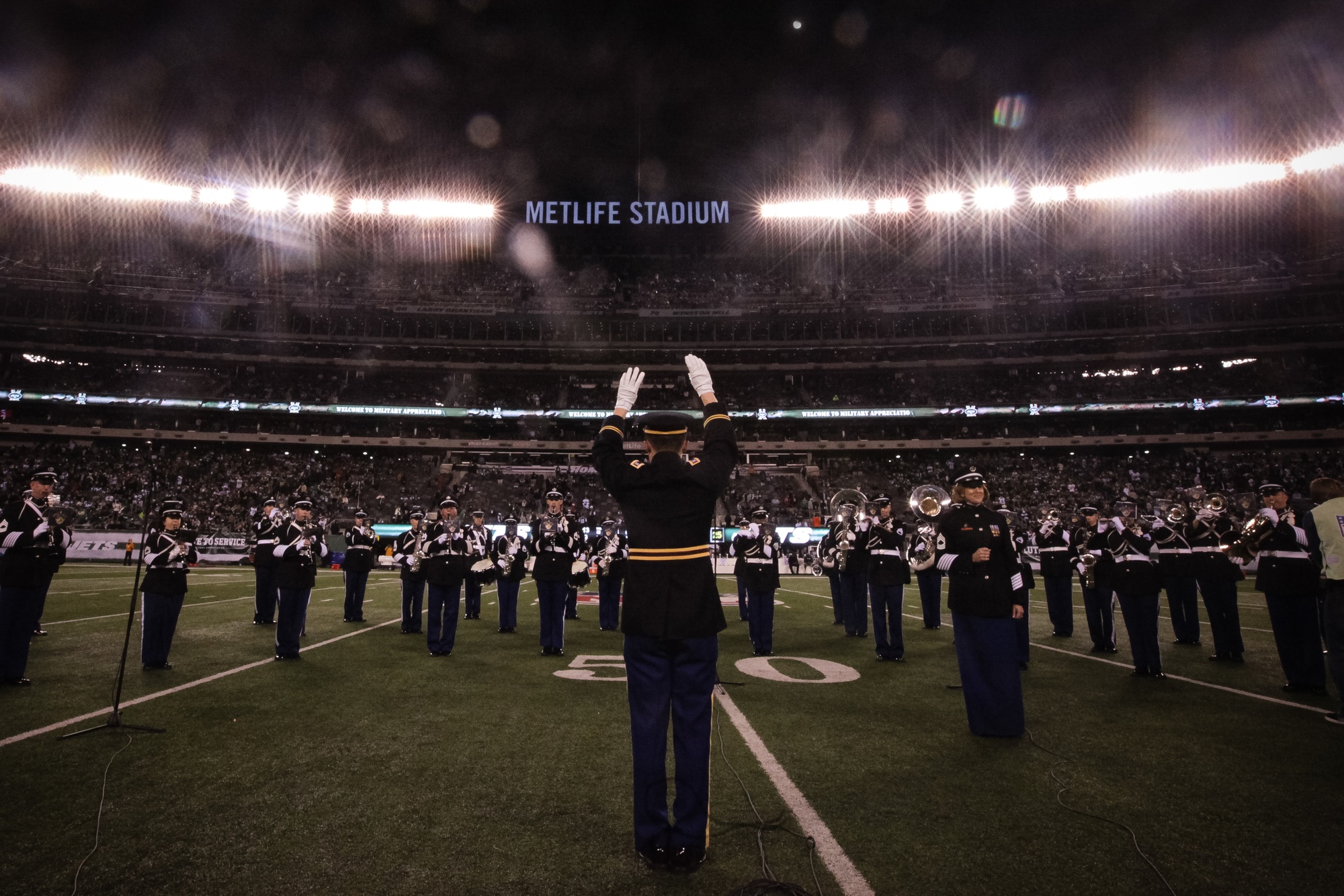 DVIDS - Images - Marines part of New York Jets pre-game ceremony [Image 1  of 4]