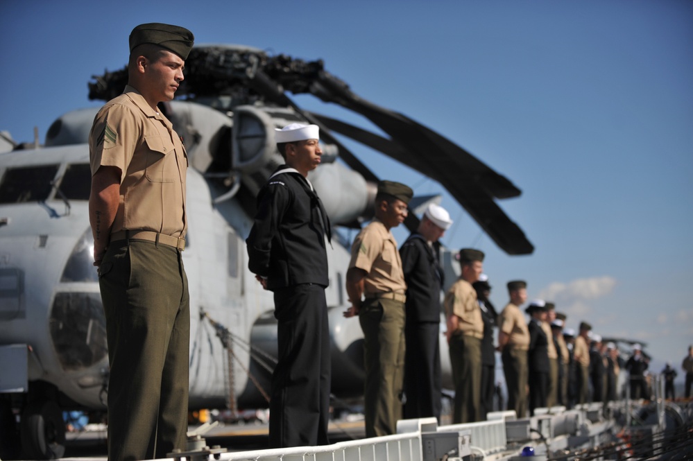 USS Makin Island leaving San Diego