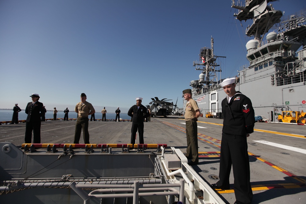 USS Makin Island leaving San Diego