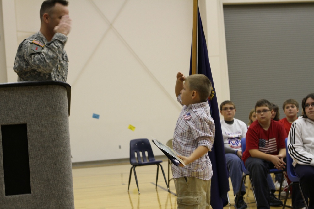 CAB spends Veteran's Day with Burlingame Elementary School