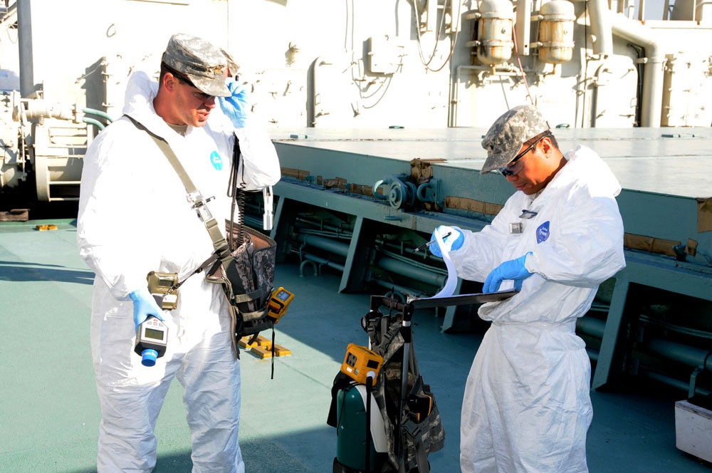 Nuclear Disablement Team trains aboard Nuclear Ship Savannah