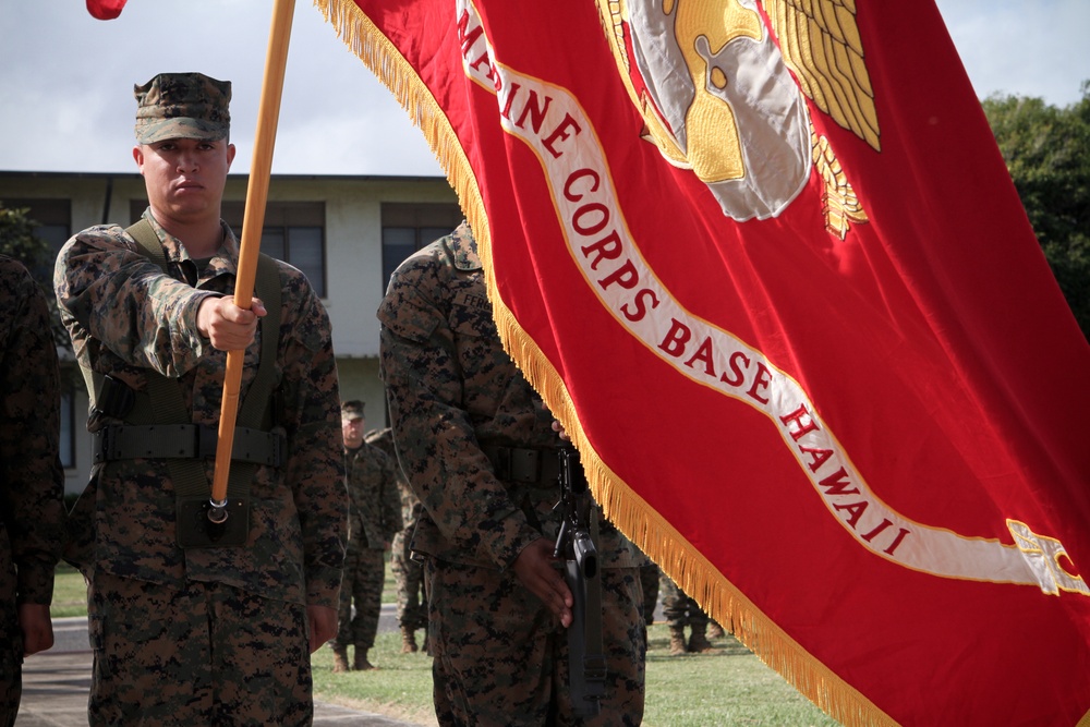 Marine Corps Base Hawaii change of command ceremony