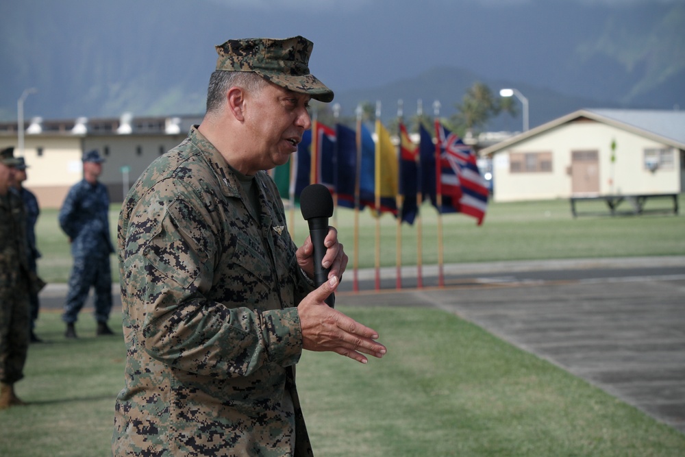 Marine Corps Base Hawaii change of command ceremony