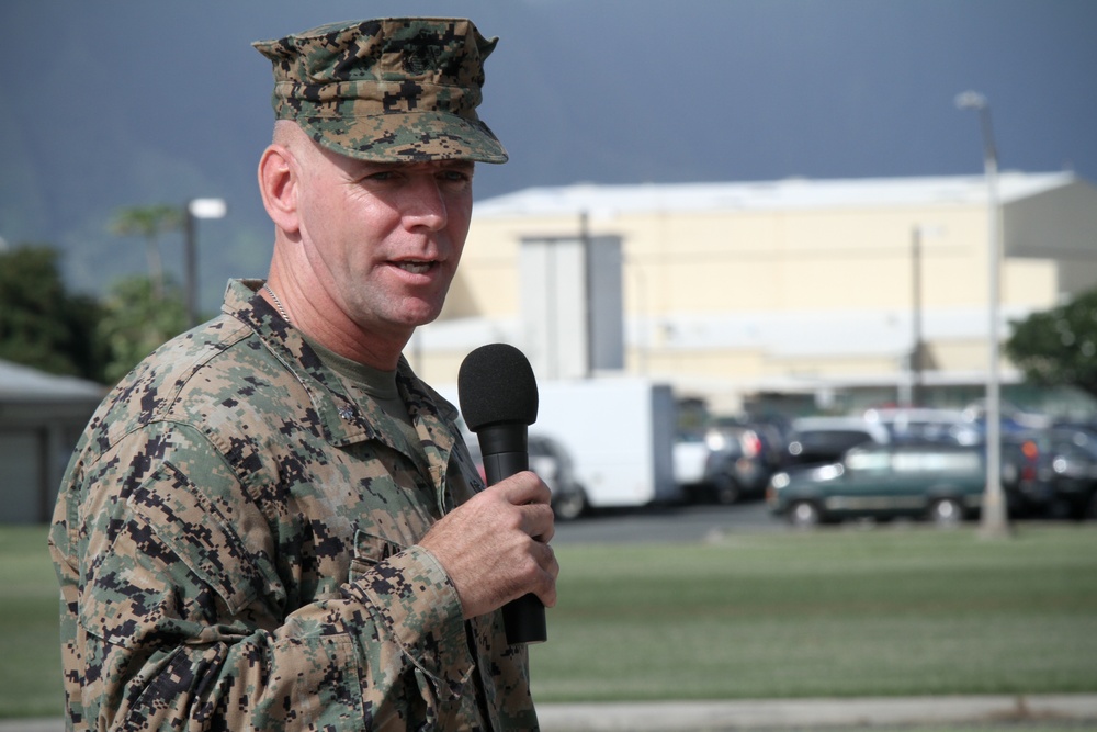 Marine Corps Base Hawaii change of command ceremony