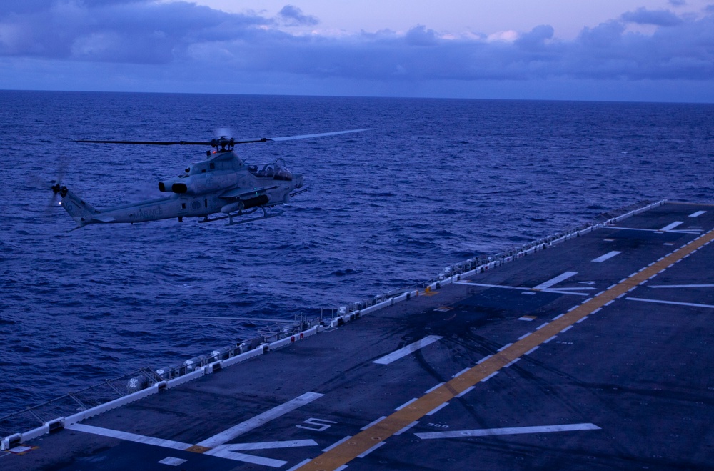 Marine Medium Helicopter Squadron 268 (Reinforced) in the Pacific Ocean