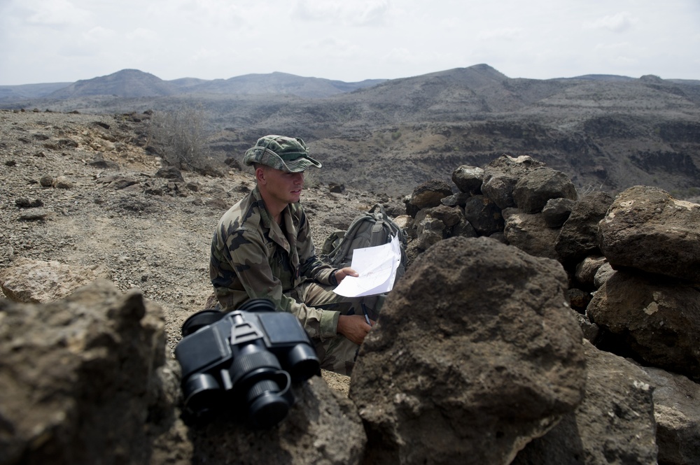 French and US service members survive the Djibouti Desert