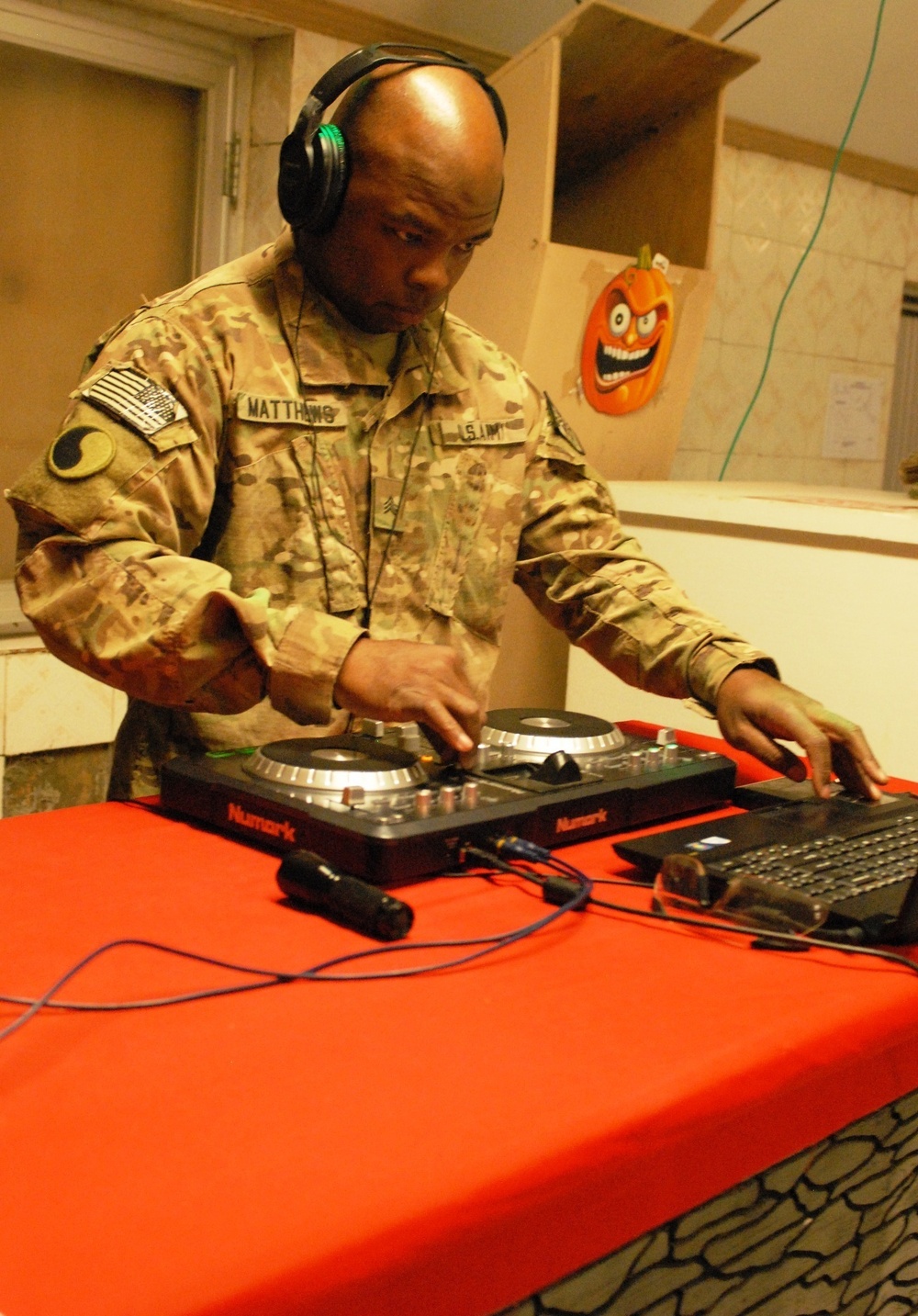 116th soldier rocks FOB as disc jockey
