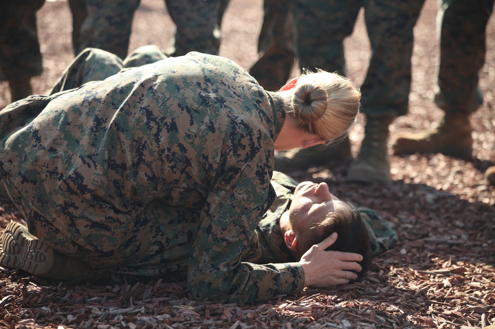 Marines receive advanced medical aid