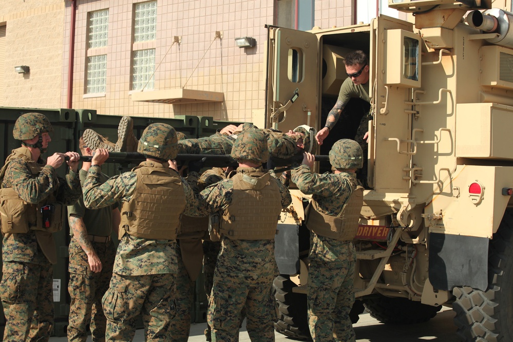 Marines receive advanced medical aid