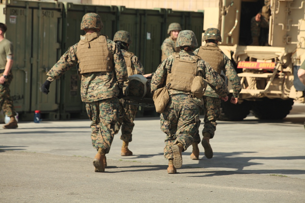 Marines receive advanced medical aid