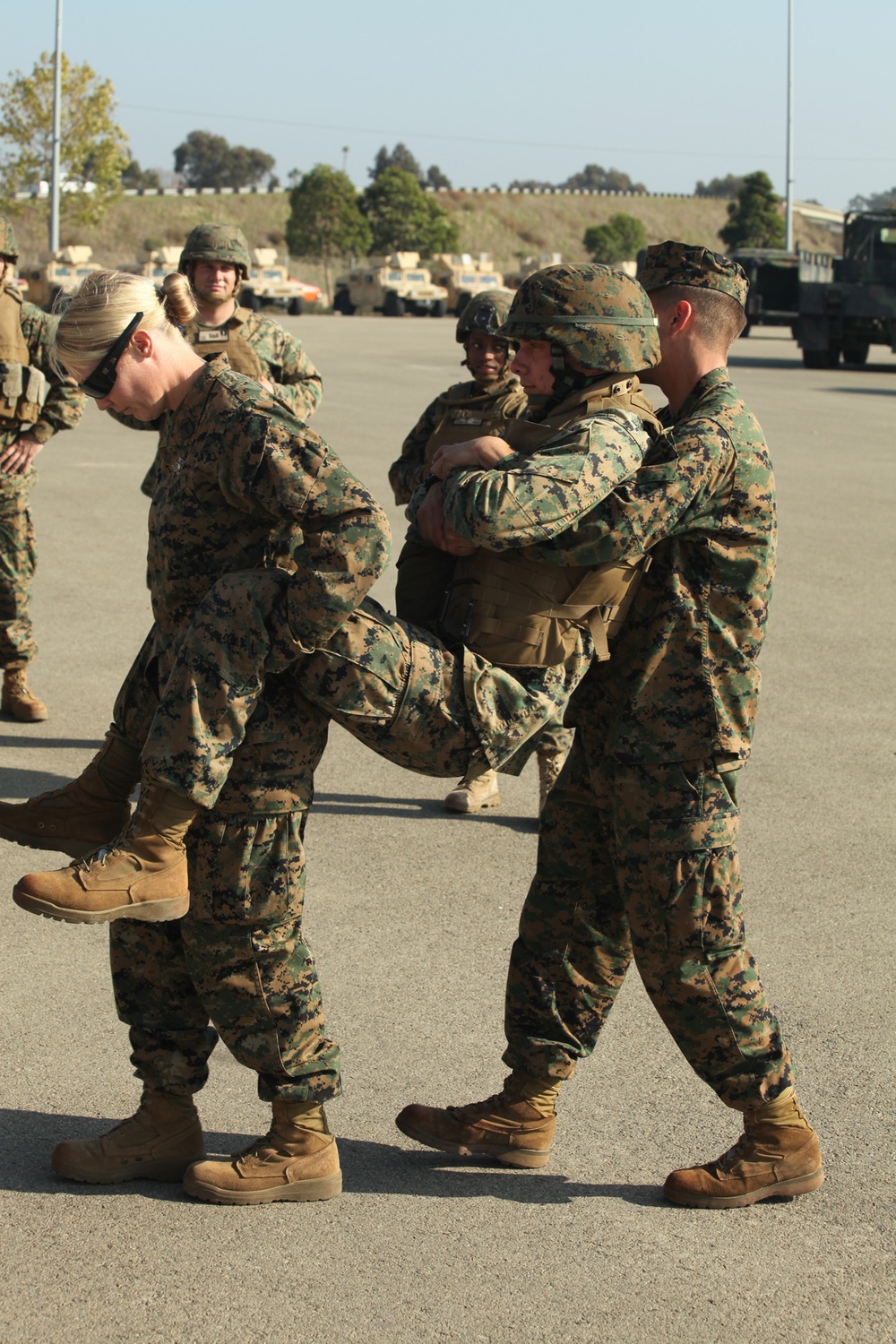 Marines receive advanced medical aid