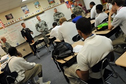 Sentinels share Army experience at Bradwell Institute Career Expo