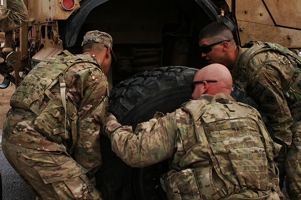 Changing tire