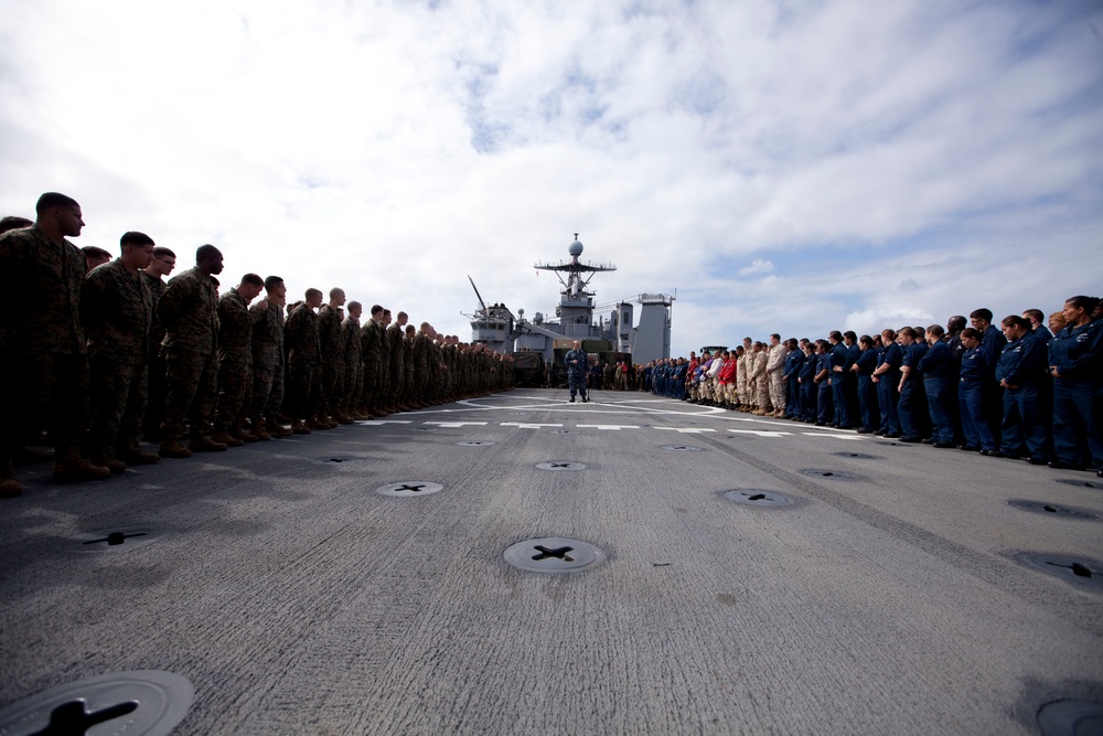 Eleventh Marine Expeditionary Unit in the Pacific Ocean