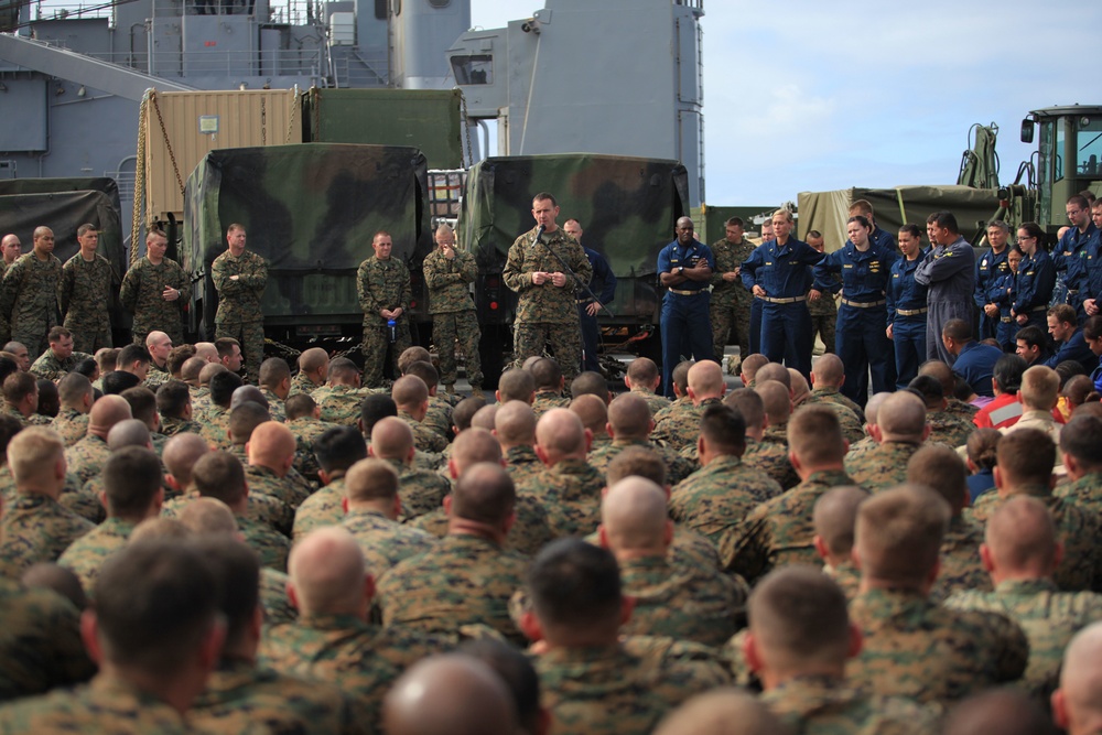 Eleventh Marine Expeditionary Unit in the Pacific Ocean