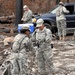 Soldiers help cleanup wildfire debris in Bastrop, TX