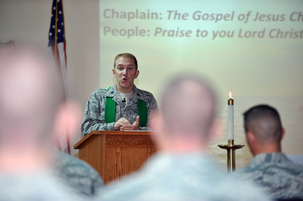 Chaplains deployed at an undisclosed location