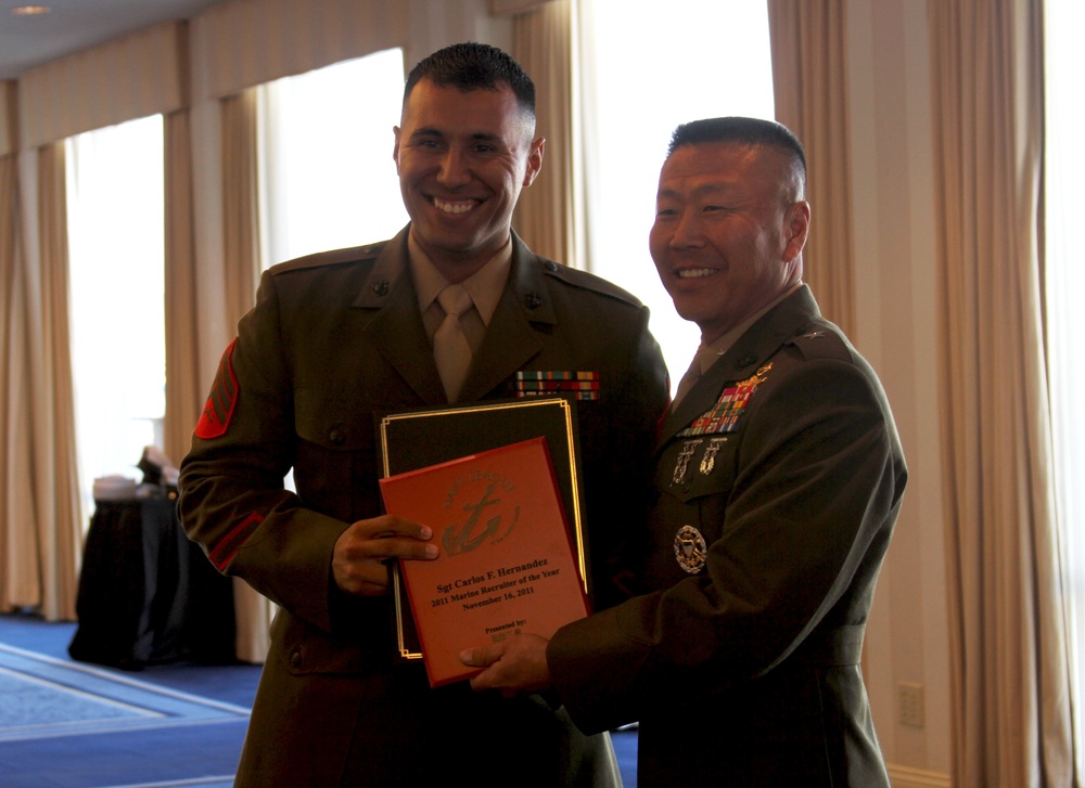 2011 Marine Corps Western Recruiting Region Recruiter of the Year award