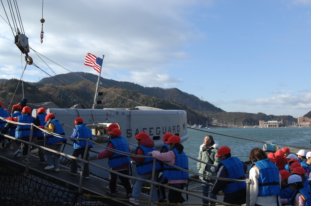 USNS Safeguard visits Onagawa, Japan