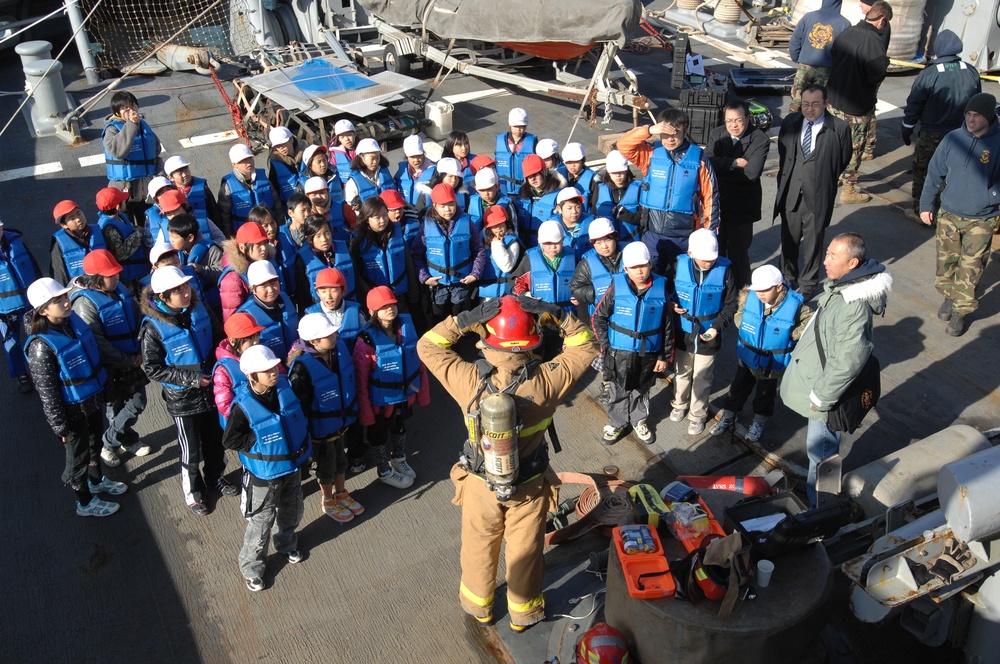 USNS Safeguard visits Onagawa, Japan