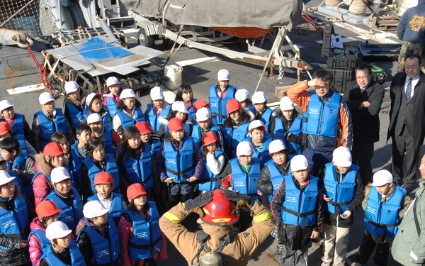 USNS Safeguard visits Onagawa, Japan