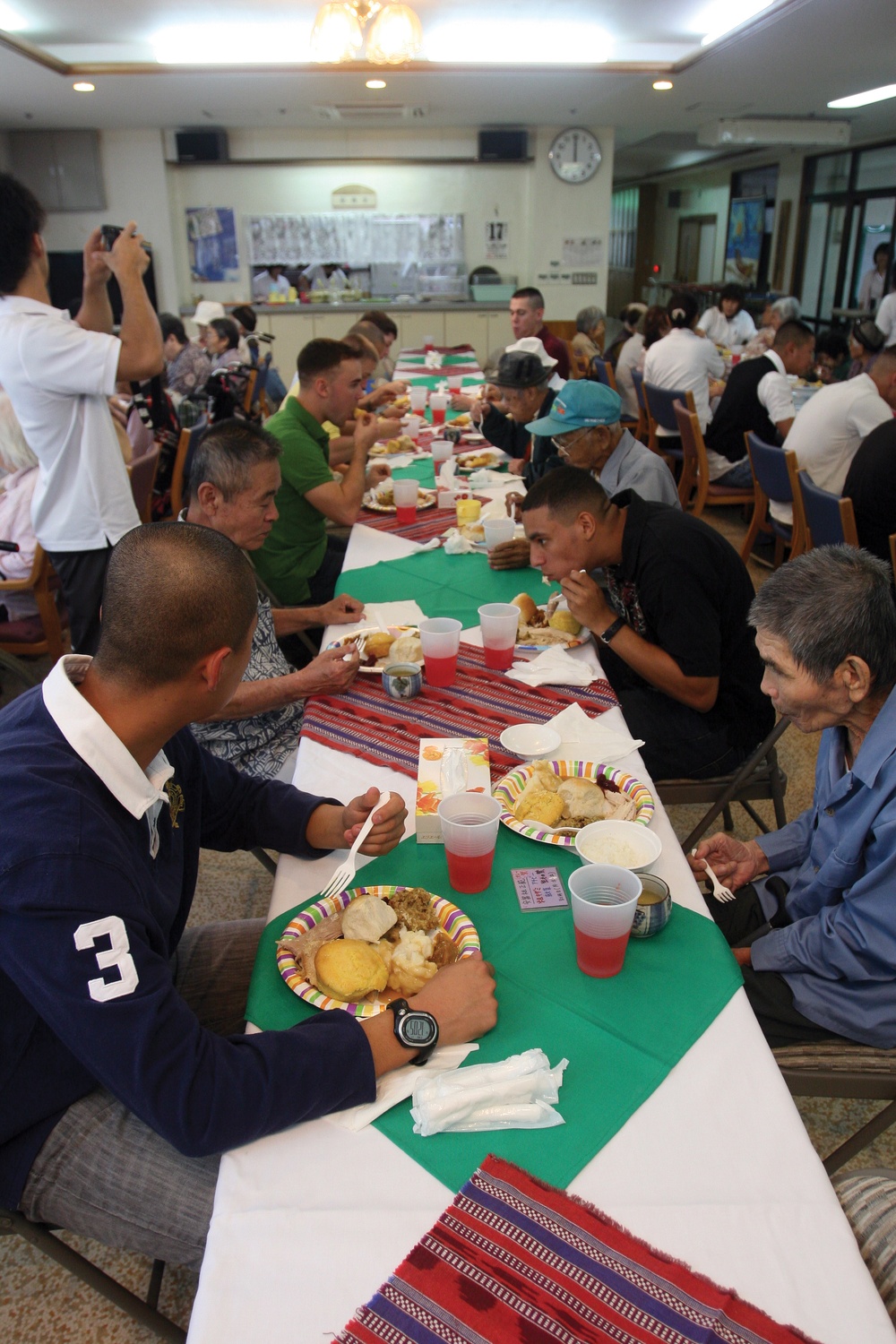 Marines serve local nursing home Thanksgiving dinner