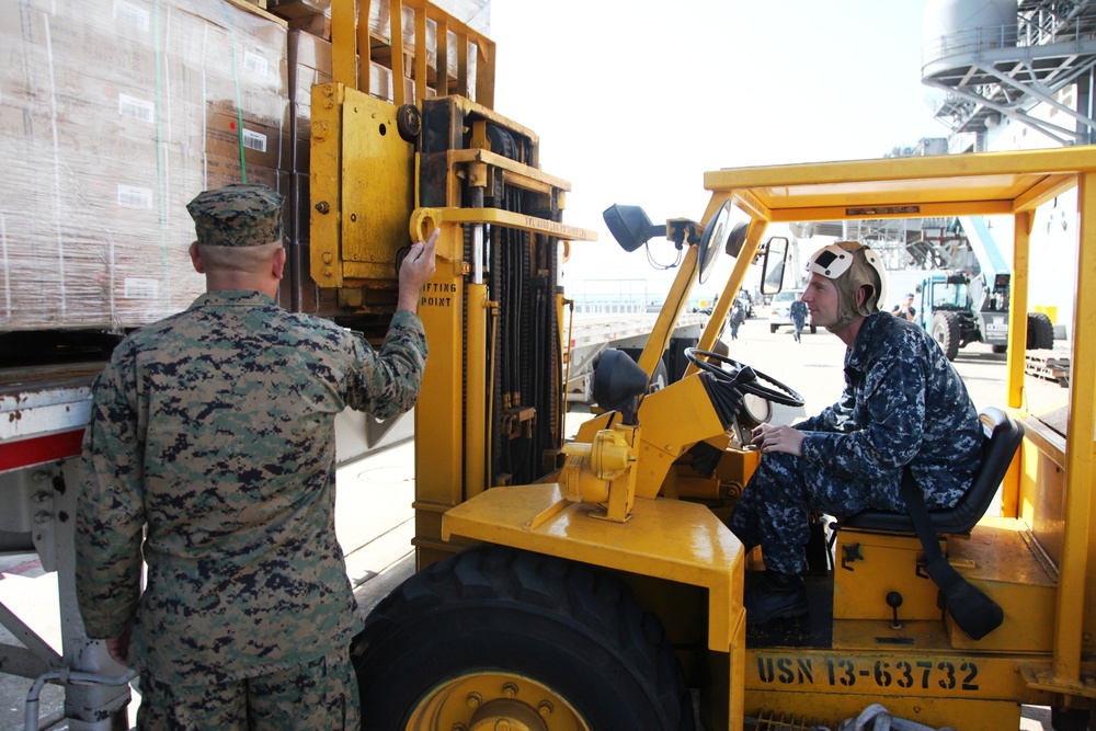 Marines from Supply Bn. transport vital reserves