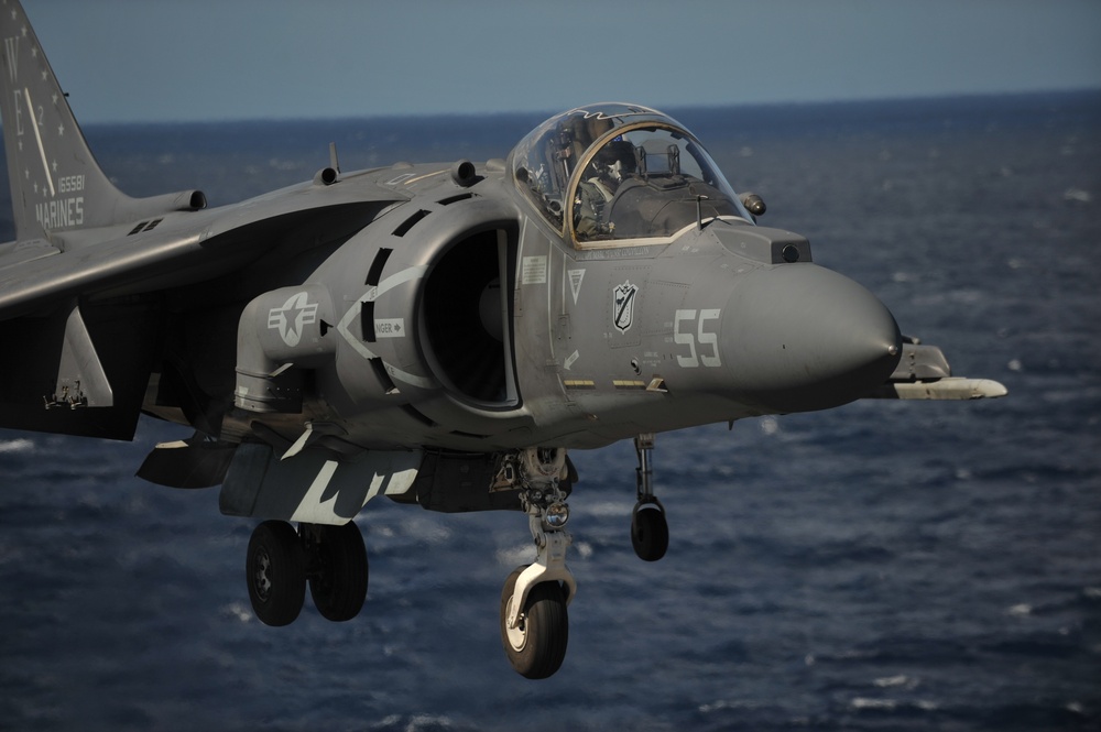 11 MEU's aviation combat element aboard USS Makin Island