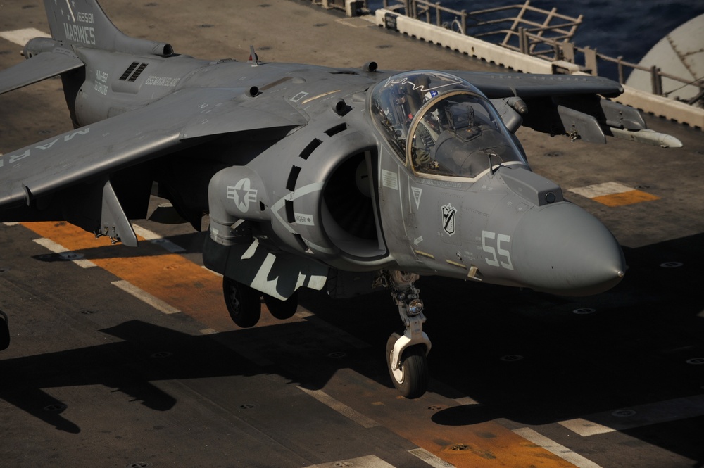 11 MEU's aviation combat element aboard USS Makin Island