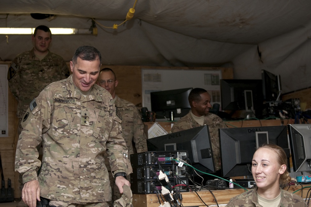 IJC command group visits troops Thanksgiving Day