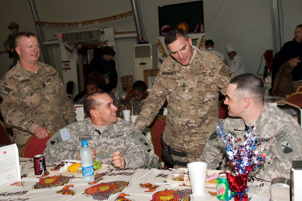 IJC command group visits troops Thanksgiving Day