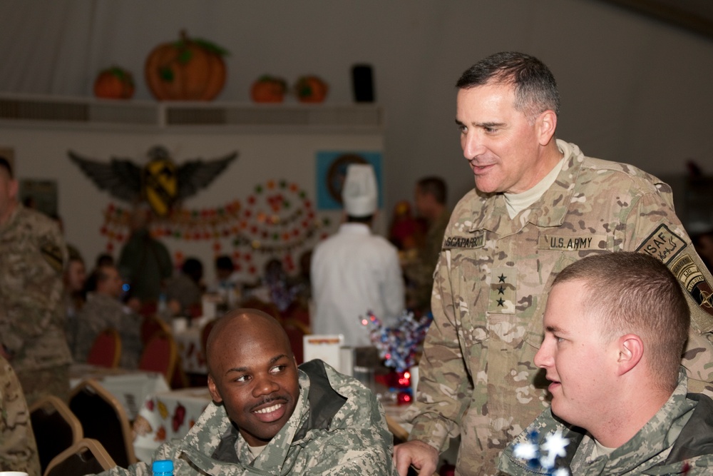 IJC command group visits troops Thanksgiving Day