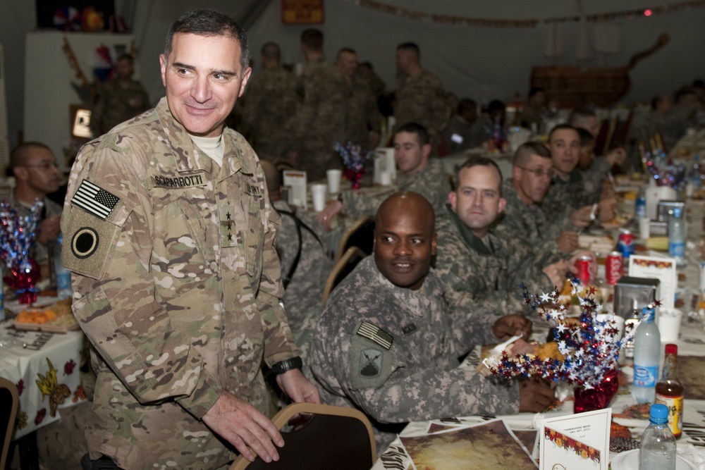 IJC command group visits troops Thanksgiving Day