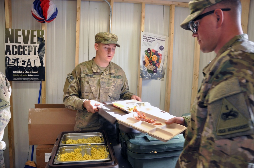 Thanksgiving at Combat Outpost Charkh District Center