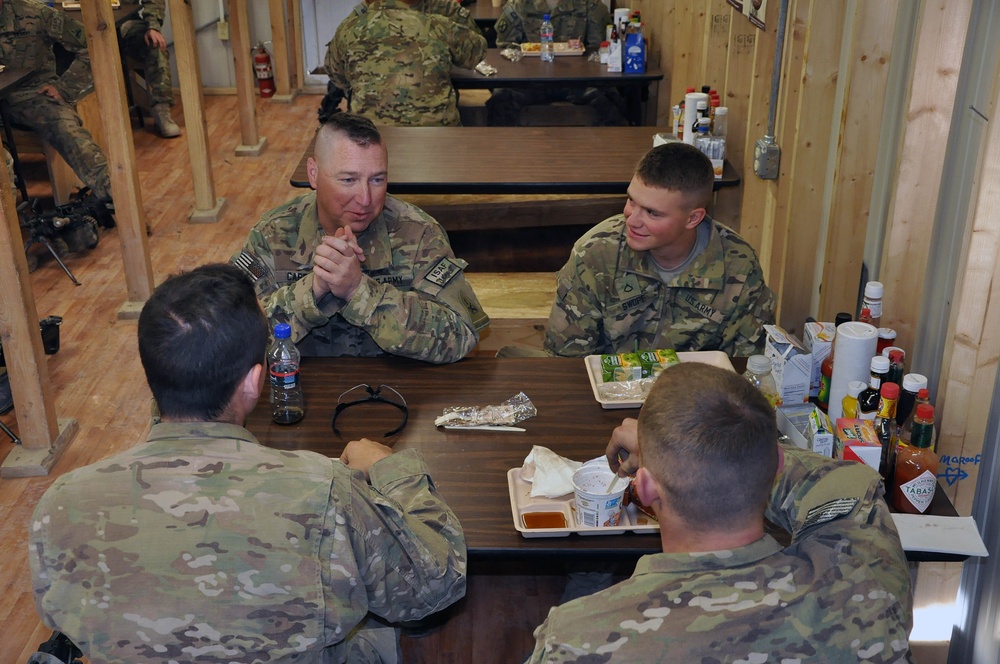 Thanksgiving at Combat Outpost Charkh District Center