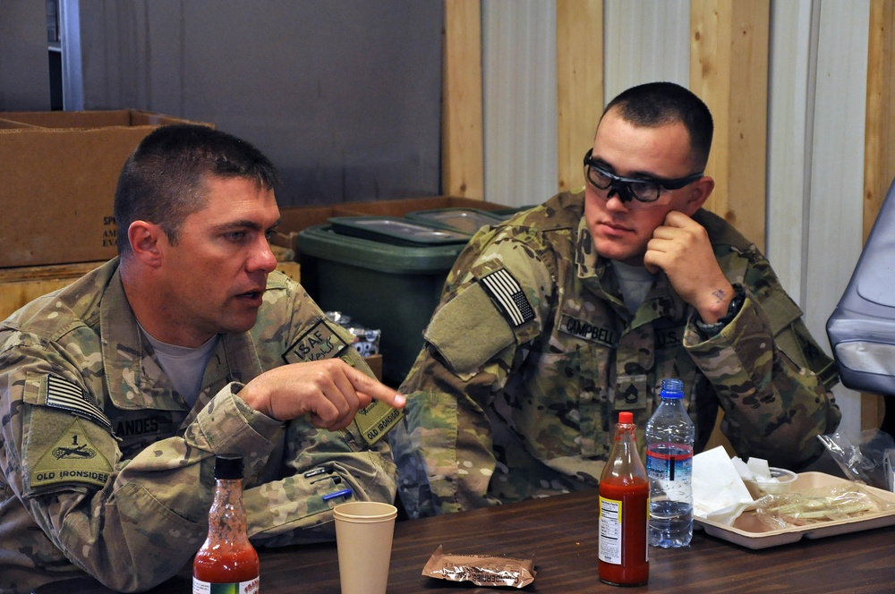 Thanksgiving at Combat Outpost Charkh District Center