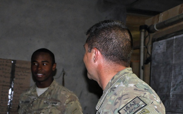 Thanksgiving at Combat Outpost Charkh District Center