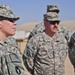 Sgt. Maj. Cynthia Kallberg visits 2-135 Infantry