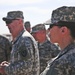 Sgt. Maj. Cynthia Kallberg visits 2-135 Infantry