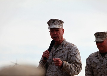 Commandant of the Marine Corps visits frontline troops in Helmand province