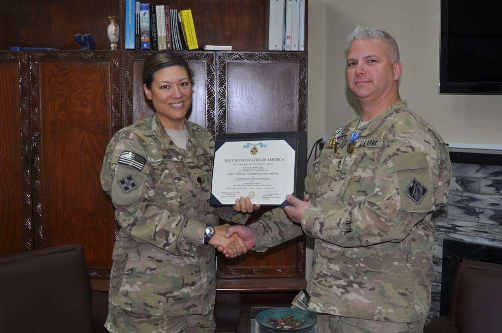Foster awarded the Joint Service Commendation Medal