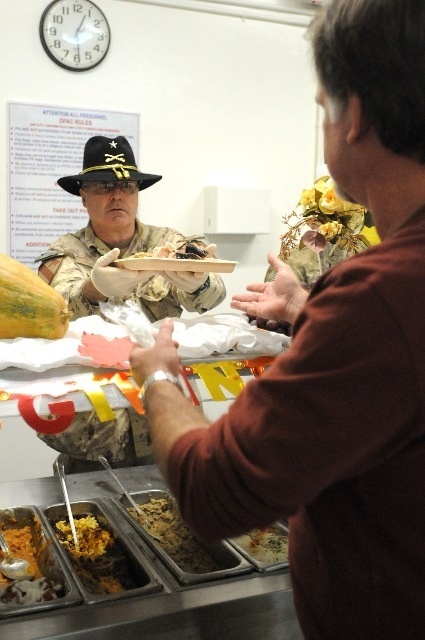 First Team serves up cavalicious Thanksgiving in Afghanistan