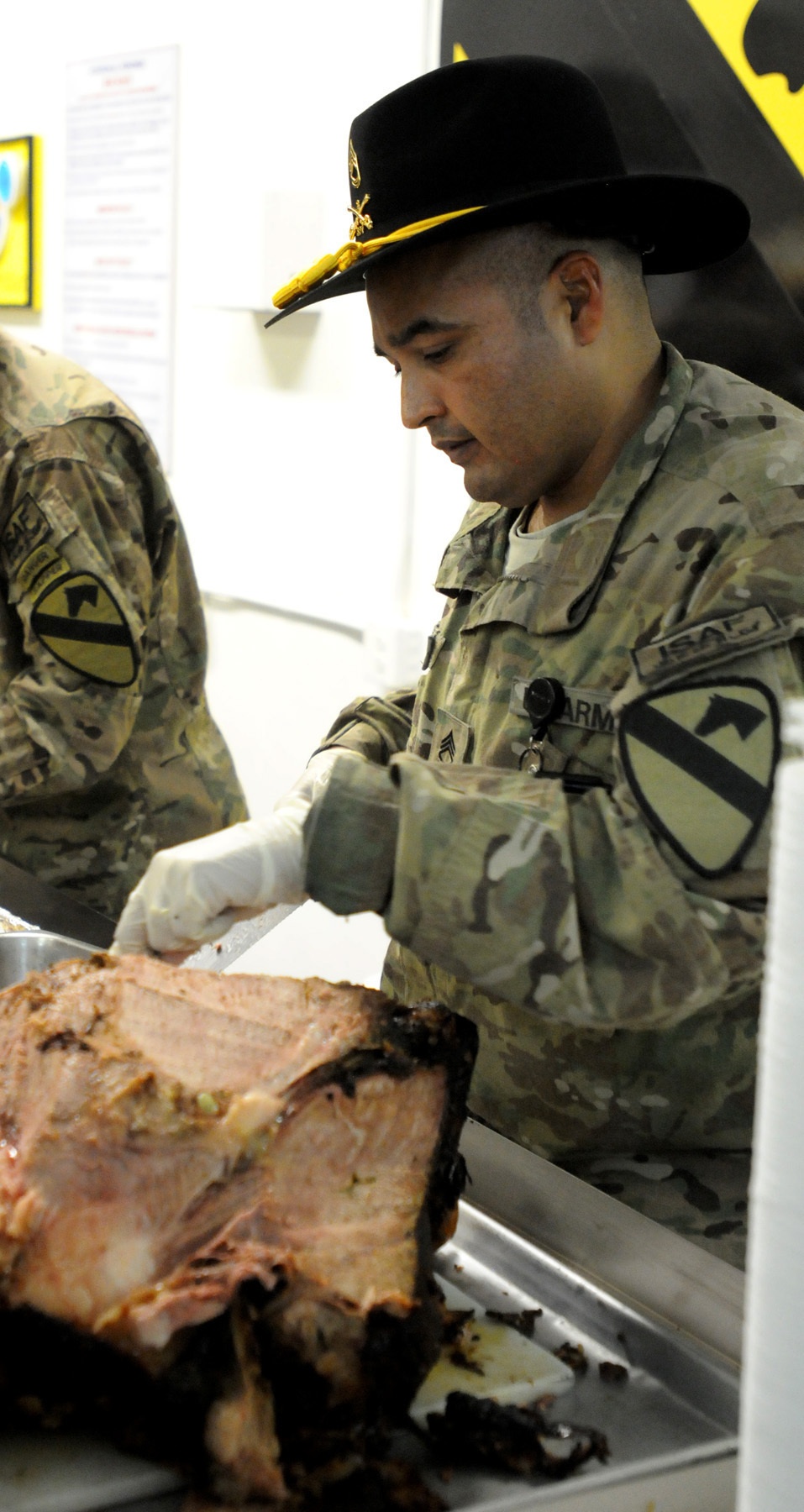 First Team serves up cavalicious Thanksgiving in Afghanistan