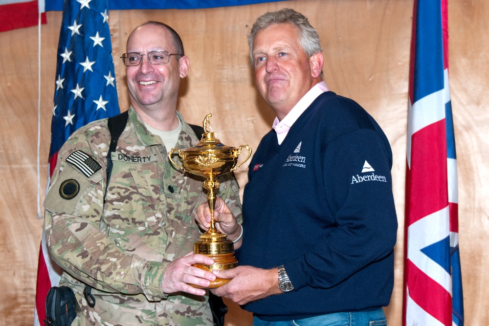 Golf legend Colin Montgomerie visits Kabul