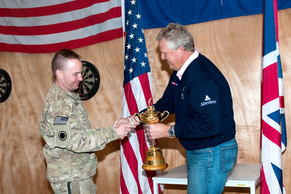 Golf legend Colin Montgomerie visits Kabul