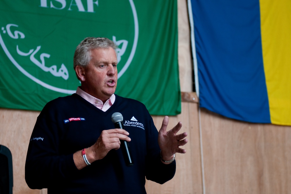 Golf legend Colin Montgomerie visits Kabul