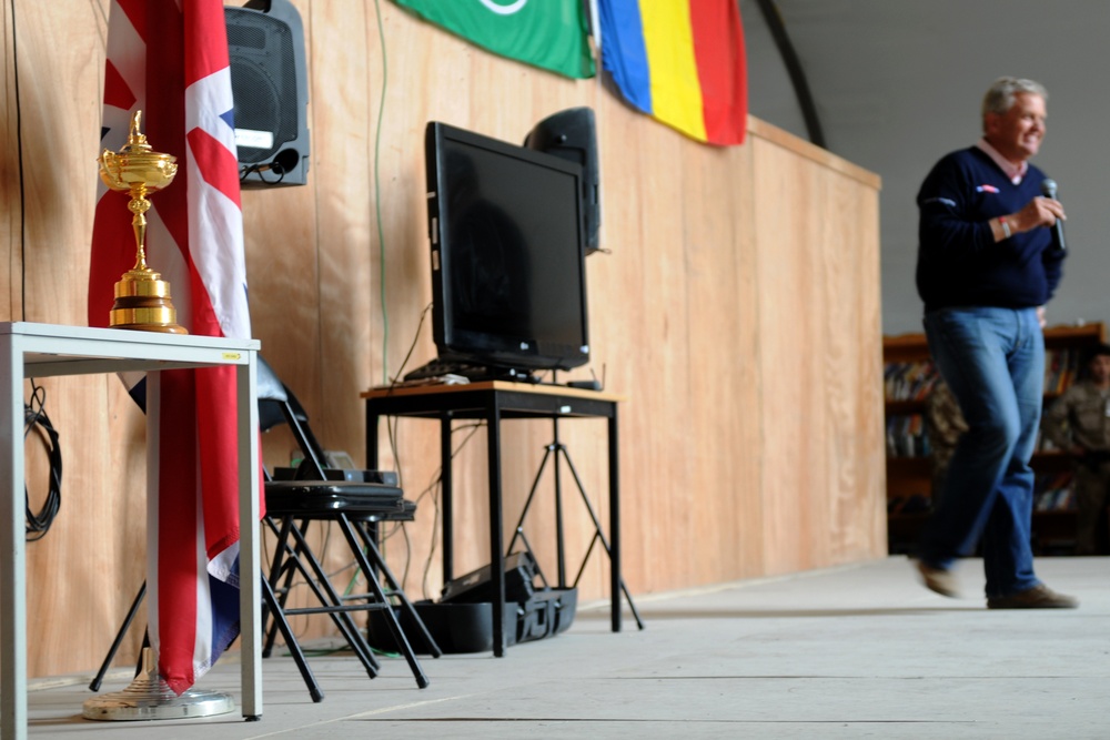 Golf legend Colin Montgomerie visits Kabul