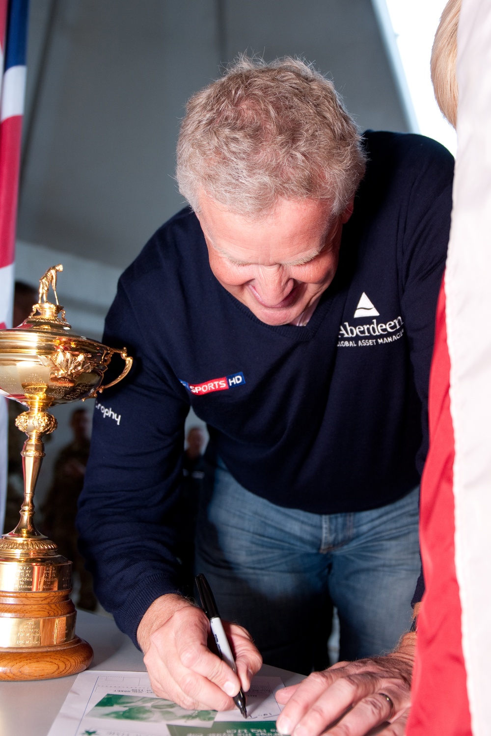Golf legend Colin Montgomerie visits Kabul